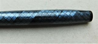 Swan Mabie Todd Blue Snakeskin Fountain Pen 3