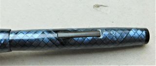 Swan Mabie Todd Blue Snakeskin Fountain Pen 6