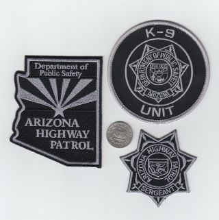 Obsolete Arizona Highway Patrol Police Patch K9 K - 9 Canine State Troopers Swat
