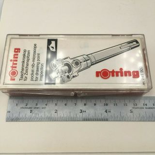 Rotring Pocket Microscope For Technical Pen Nib Checking Nos Made In Japan