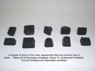 Replacement Rubber Feet for Vintage Hermes 3000 Typewriter (set - 4) 5