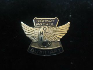 Vintage Ohio Highway Patrol Auxiliary Pin Hat /lapel