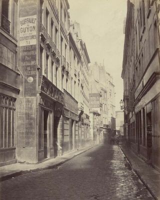 Rue De Bourdonnais Paris France 8x10 Photo Charles Marville 1865
