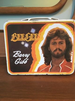 Bee Gees Vintage Metal Lunchbox W/ Thermos 1978 King Seeley Brand