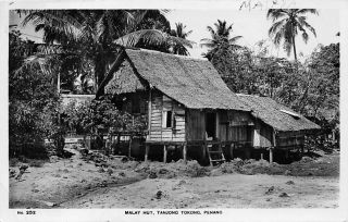 George Town,  Penang,  Malaysia,  Tanjung Tokong House,  Real Photo Pc C 1910 - 20 