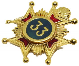 Masonic Rose Croix 33rd Degree Star Jewel Medal Regalia 2