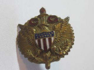 Vintage United States Military C G Coast Guard Screw Back Pin