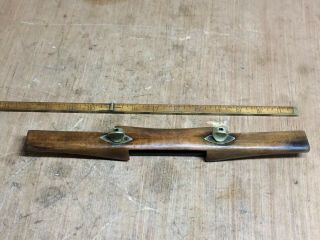 Vintage Beech Wood Brass & Iron Spokeshave With 3 - 1/2” Blade James Bee Maker