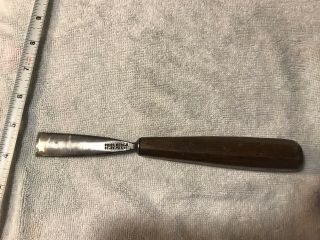 JB ADDIS & SONS 13/16” Shallow Carving Scoop Chisel.  OUTSTANDING 3