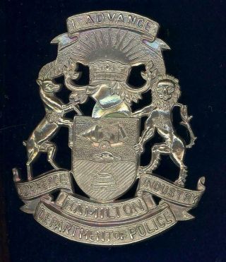 Obsolete - Hamliton Police Badge Circa 1940 
