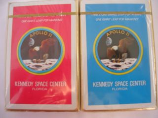 Vintage Apollo 11 Kennedy Space Center Playing Cards -,  Florida