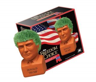 Chia Pet Donald Trump Freedom Of Choice Pottery Planter Hot Gift