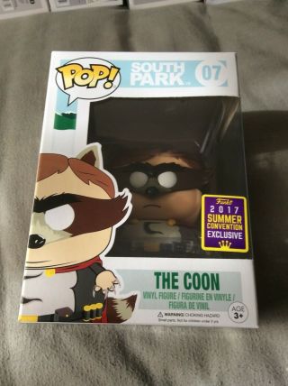 Funko Pop South Park 07 The Coon Sdcc 2017 Summer Convention Exclusive