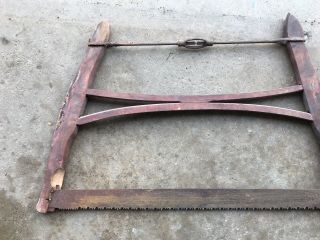 RARE VINTAGE/ANTIQUE 1 - 2 Man VERY OLD Hand Saw 4