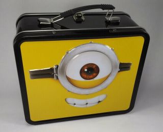 Despicable Me Minion Face Metal Tin Lunch Box Collectible