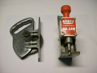 Vintage Electric Drill Powered Circular Saw & Jigsaw Attachments But Work