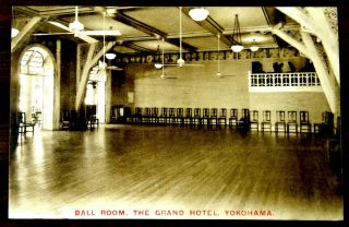 Ball Room The Grand Hotel Yokohama Japan Interior Postcard Ca.  1910