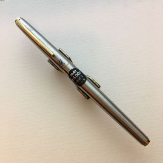 147 Pilot Fountain Pen Model U Full Stainless Steel Nos Made In Japan