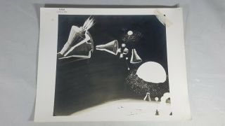 Official Nasa Press Photo Numbered Project Mercury Spacecraft Re - Entry Depiction