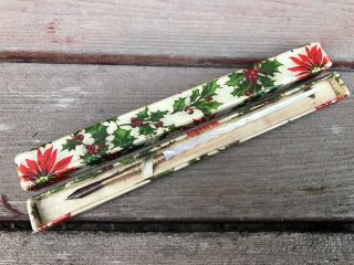 Antique Mother Of Pearl Twisted Ink Dip Quill Pen In Christmas Box Victorian Era