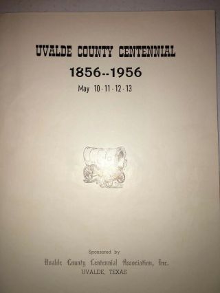 Uvalde County Texas Centennial 2