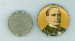1896 - 1900 Vintage President William Mckinley Political Campaign Pinback Button