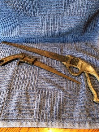 2 Vintage Keyhole Saws Pistol Grip Saws 1 Great Neck,  1 G.  M.  All Purpose Saw