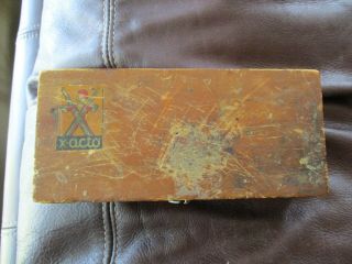 Vintage X - Acto - Wooden Box set of Blades,  Blade Reorder Form 5
