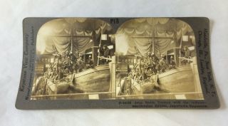 Antique Stereoview Photograph John Smith Indians Jamestown Exposition Fair