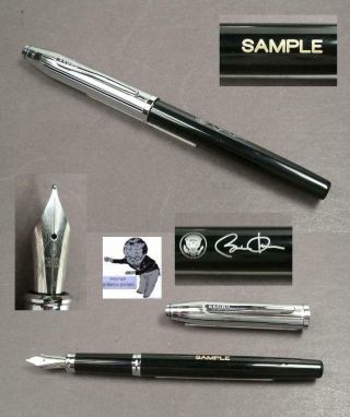 Cross Townsend Fountain Pen With Signature Presidential Seal Of Barack Obama
