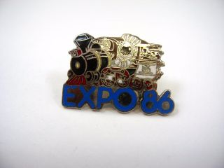 Vintage Collectible Pin: Expo 86 Train Design