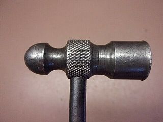 Vtg All Steel Ball Peen Hammer 8 Oz.  Knurled Grip 8 " Long Jewelers Gunsmiths Etc