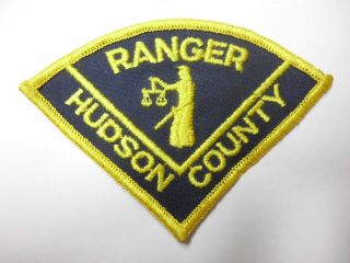 Old Vintage Hudson County Ranger Patch Nj Jersey Police