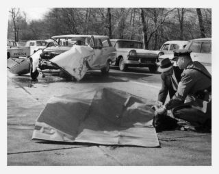 1962 Long Island State Park Police Crash 3 Photos