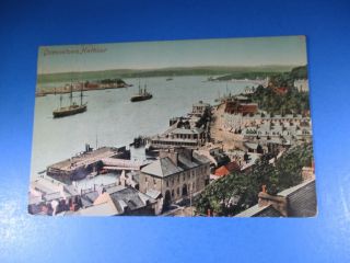 1909 Queenstown Harbour Valentine Dublin Ireland Vintage Post Card Pc41