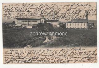 Gruss Aus Rengersdorf Bei Glatz Fabrik Krosnowice 1905 Poland Postcard 143c