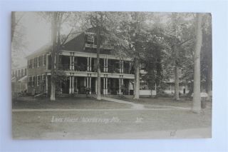Vintage Real Photo Post Card Of Lake House Waterford,  Me