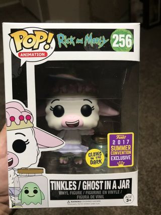 Funko Pop Tinkles & Ghost In Jar Rick And Morty Sdcc 2017