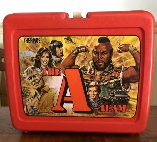 Vintage 1983 The A - Team Plastic Lunch Box