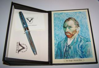 Visconti Van Gogh Self Portrait Blue Rollerball Pen