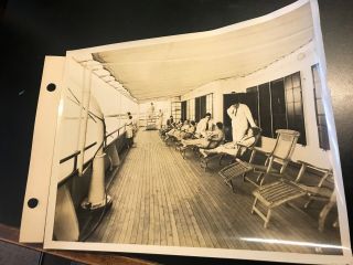 1930 8 X 10 Real Photo Ss Delvalle Delmundo Ship Ocean Liner