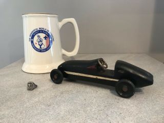 Vintage Sterling Silver Boy Scouts Ring,  Mug And Pinewood Derby Car