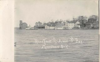 Morristown,  St Lawrence County,  Ny,  Town View From River Real Photo Pc C 1910 - 20