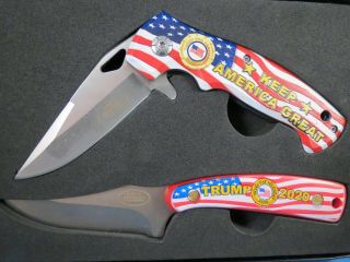 Donald Trump Collector Knife Set Kentucky Cutlery 2020 Keep America Great Box