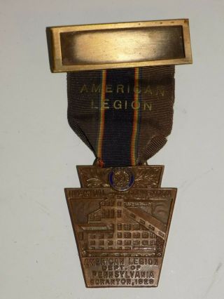 1929 American Legion 11th Annual Convention Dept.  Of Pennsylvania Pin Badge