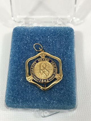 Lds Mormon Charity Never Faileth 1842 Relief Society Rs Brooch Pin Pendant
