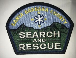 Santa Barbara County Sheriff Search And Rescue Patch Sar
