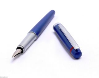 Rotring Freeway Fountain Pen Matte Navy Blue Vintage Stock With Crack On Cap