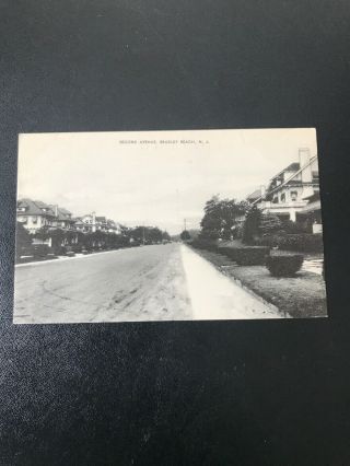 Vintage Postcard Second Avenue Bradley Beach Jersey