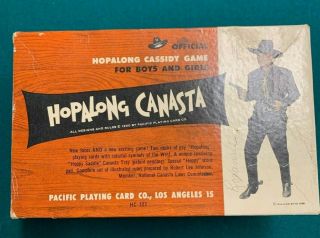 Antique 1950s Hopalong Cassidy Canasta Card Game Vintage